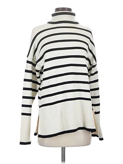 Pre-owned Assorted Brands Turtleneck Sweater In Ivory