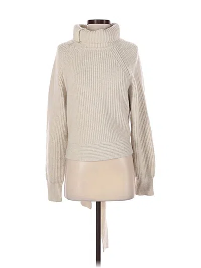 Pre-owned Assorted Brands Turtleneck Sweater In Ivory