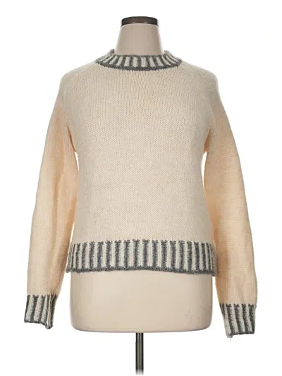 Pre-owned Assorted Brands Turtleneck Sweater In Ivory