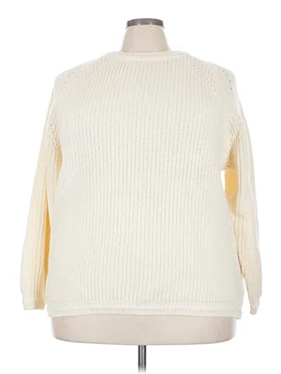 Pre-owned Assorted Brands Turtleneck Sweater In Ivory