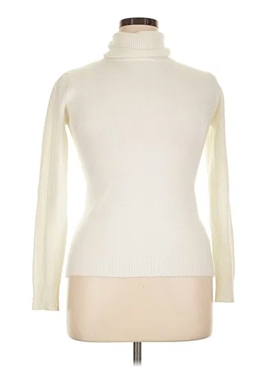 Pre-owned Assorted Brands Turtleneck Sweater In Ivory