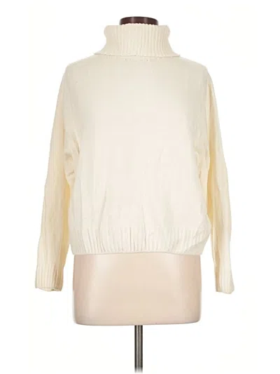 Pre-owned Assorted Brands Turtleneck Sweater In Ivory