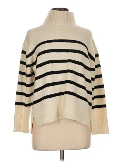 Pre-owned Assorted Brands Turtleneck Sweater In Ivory