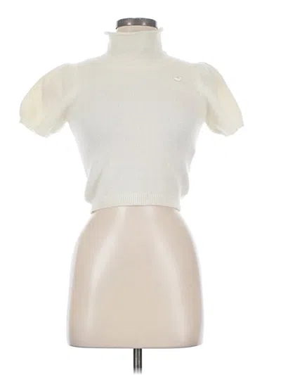 Pre-owned Assorted Brands Turtleneck Sweater In Ivory