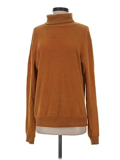 Pre-owned Assorted Brands Turtleneck Sweater In Orange