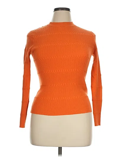 Pre-owned Assorted Brands Turtleneck Sweater In Orange