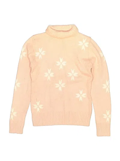 Pre-owned Assorted Brands Kids' Turtleneck Sweater In Orange