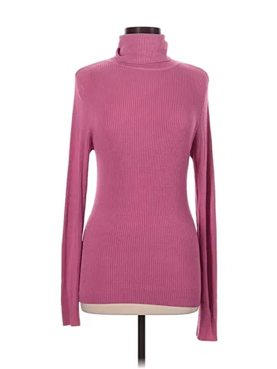 Pre-owned Assorted Brands Turtleneck Sweater In Pink