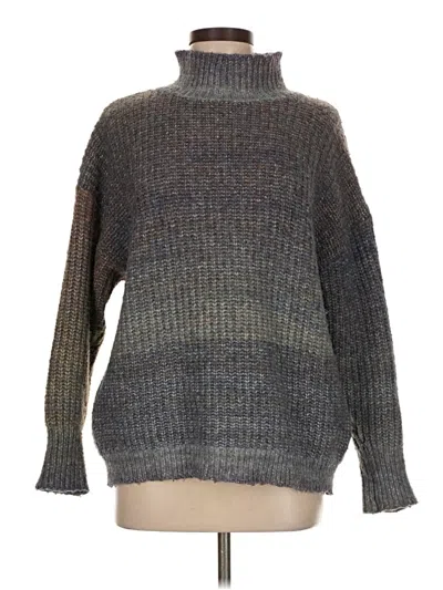 Pre-owned Assorted Brands Turtleneck Sweater In Purple