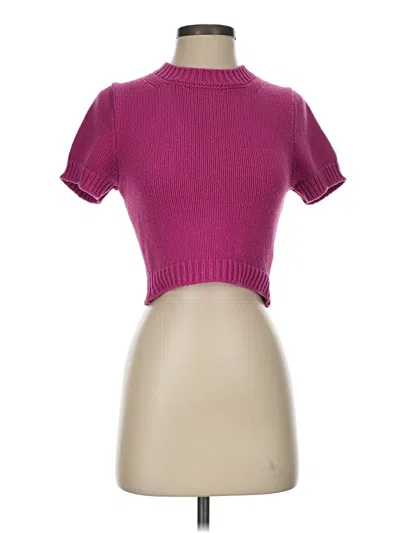 Pre-owned Assorted Brands Turtleneck Sweater In Purple