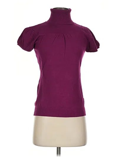 Pre-owned Assorted Brands Turtleneck Sweater In Purple