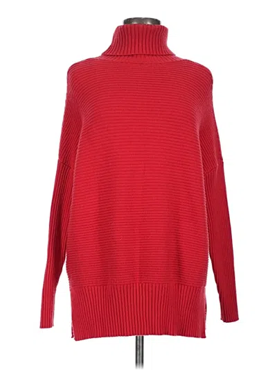 Pre-owned Assorted Brands Turtleneck Sweater In Red