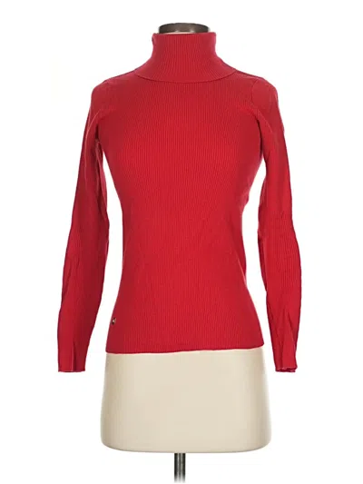 Pre-owned Assorted Brands Turtleneck Sweater In Red