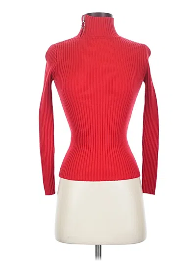 Pre-owned Assorted Brands Turtleneck Sweater In Red