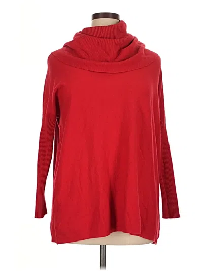 Pre-owned Assorted Brands Turtleneck Sweater In Red