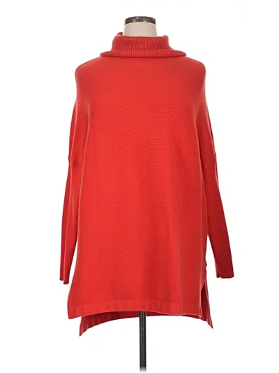 Pre-owned Assorted Brands Turtleneck Sweater In Red