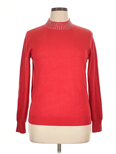 Pre-owned Assorted Brands Turtleneck Sweater In Red