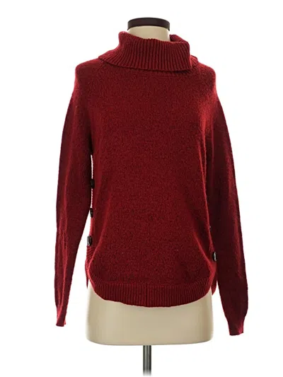 Pre-owned Assorted Brands Turtleneck Sweater In Red