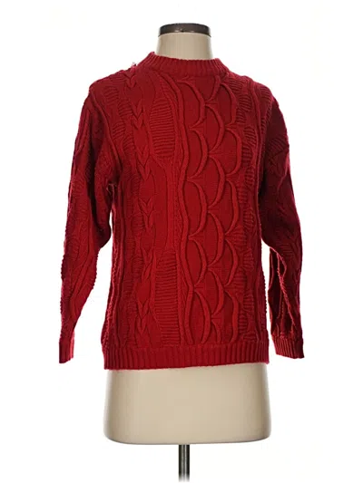 Pre-owned Assorted Brands Turtleneck Sweater In Red