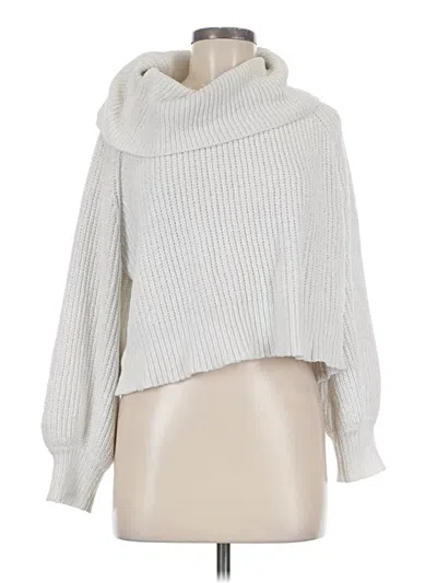 Pre-owned Assorted Brands Turtleneck Sweater In Silver