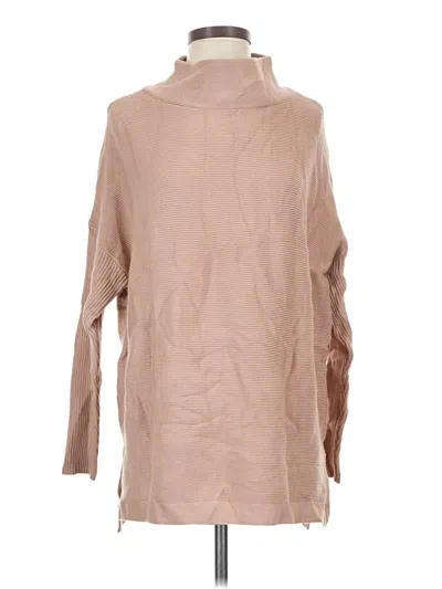 Pre-owned Assorted Brands Turtleneck Sweater In Tan