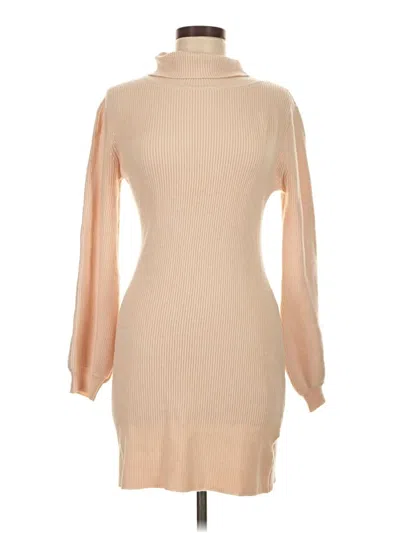 Pre-owned Assorted Brands Turtleneck Sweater In Tan
