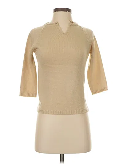 Pre-owned Assorted Brands Turtleneck Sweater In Tan