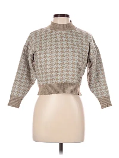 Pre-owned Assorted Brands Turtleneck Sweater In Tan