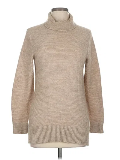Pre-owned Assorted Brands Turtleneck Sweater In Tan
