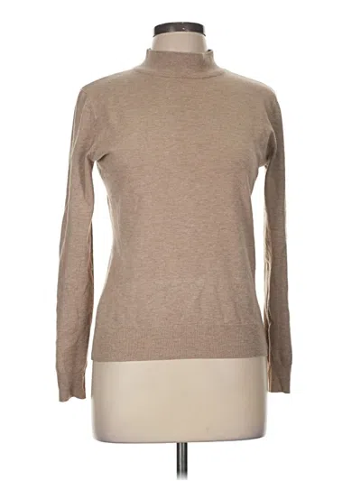Pre-owned Assorted Brands Turtleneck Sweater In Tan
