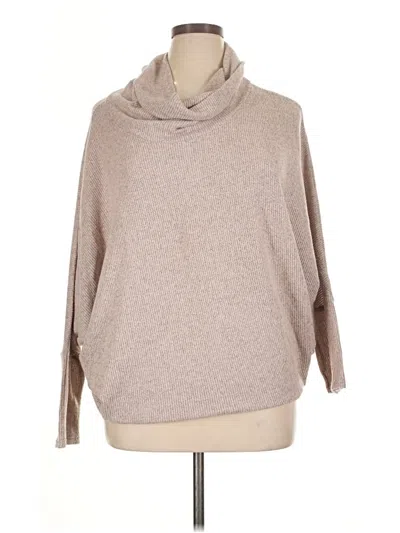 Pre-owned Assorted Brands Turtleneck Sweater In Tan
