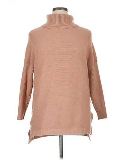 Pre-owned Assorted Brands Turtleneck Sweater In Tan