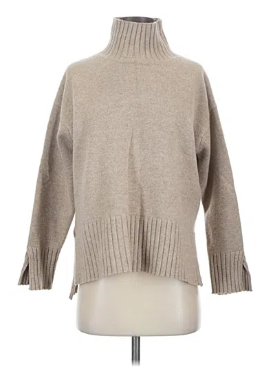 Pre-owned Assorted Brands Turtleneck Sweater In Tan