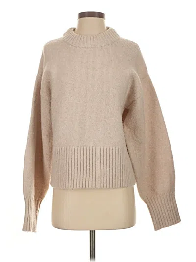 Pre-owned Assorted Brands Turtleneck Sweater In Tan