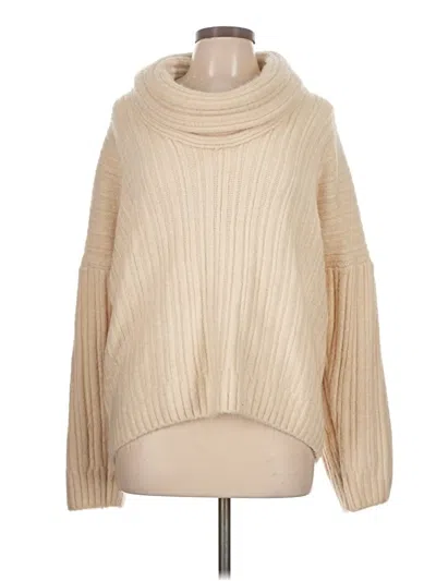 Pre-owned Assorted Brands Turtleneck Sweater In Tan