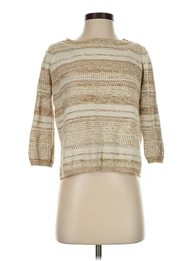 Pre-owned Assorted Brands Turtleneck Sweater In Tan