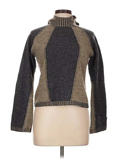 Pre-owned Assorted Brands Turtleneck Sweater In Tan
