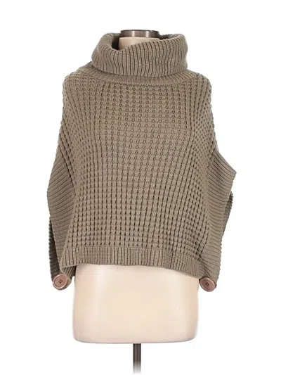 Pre-owned Assorted Brands Turtleneck Sweater In Tan