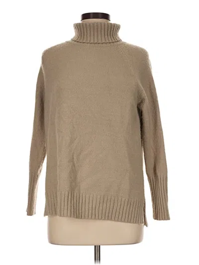 Pre-owned Assorted Brands Turtleneck Sweater In Tan