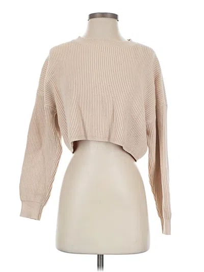 Pre-owned Assorted Brands Turtleneck Sweater In Tan