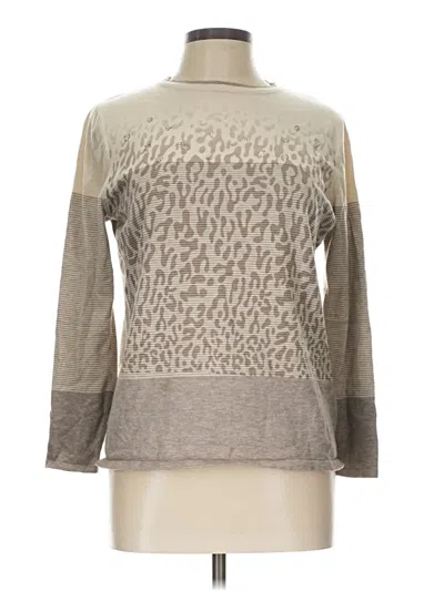 Pre-owned Assorted Brands Turtleneck Sweater In Tan