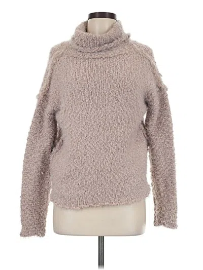 Pre-owned Assorted Brands Turtleneck Sweater In Tan