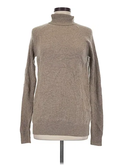 Pre-owned Assorted Brands Turtleneck Sweater In Tan