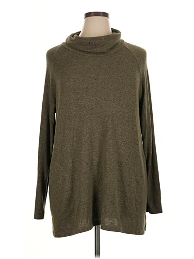 Pre-owned Assorted Brands Turtleneck Sweater In Teal
