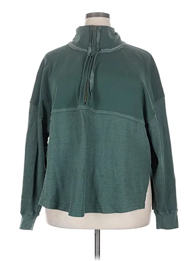 Pre-owned Assorted Brands Turtleneck Sweater In Teal