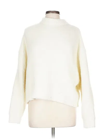 Pre-owned Assorted Brands Turtleneck Sweater In White