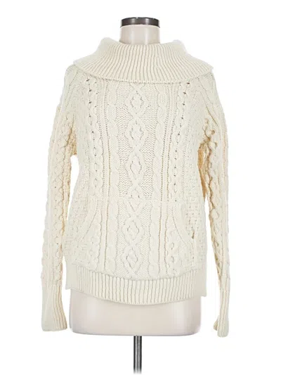 Pre-owned Assorted Brands Turtleneck Sweater In White