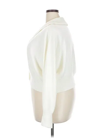 Pre-owned Assorted Brands Turtleneck Sweater In White