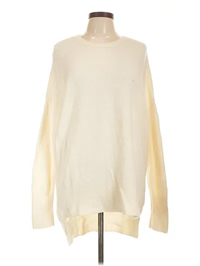 Pre-owned Assorted Brands Turtleneck Sweater In White