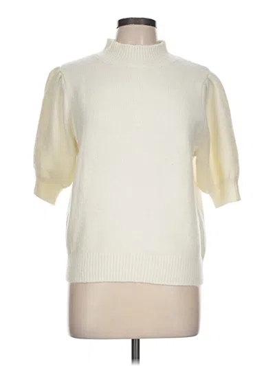 Pre-owned Assorted Brands Turtleneck Sweater In White